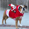 Christmas Dog Clothes Santa Dog Costumes Holiday Party Dressing up Clothing for Smal Medium Large Dogs Funny Pet Outfit Riding