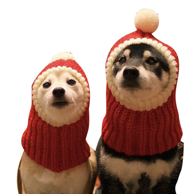 Christmas  Knitted Pets Store Warm Lovely Dog Hats For Pets Cats Winter Warm Knitting Dog Cap Dog Beanie For Puppies Kittens